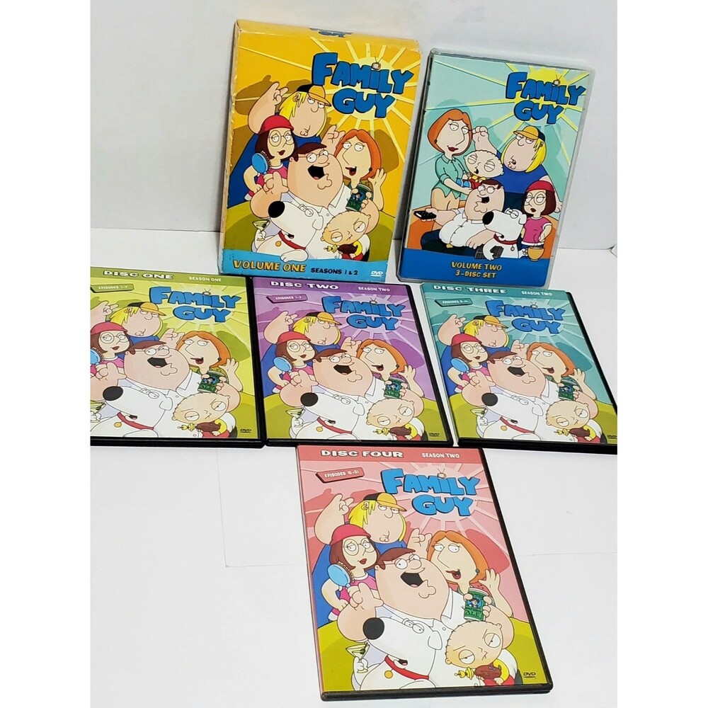 amily Guy Seasons 1–3 DVD Lot | Classic Animated Comedy | Tested & Working
